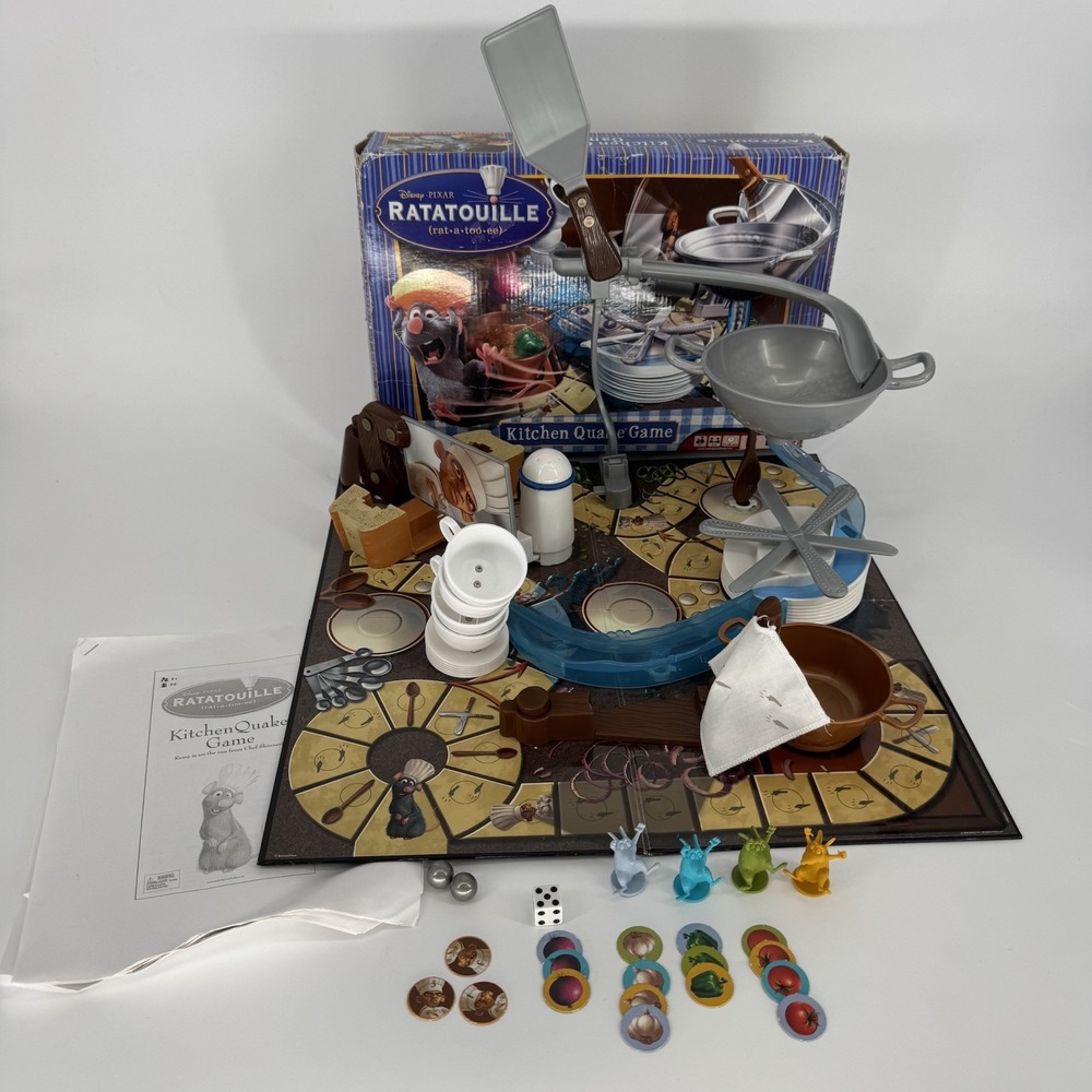 Disney Pixar Ratatouille Kitchen Quake Board Game Near Complete - READ Preowned‎